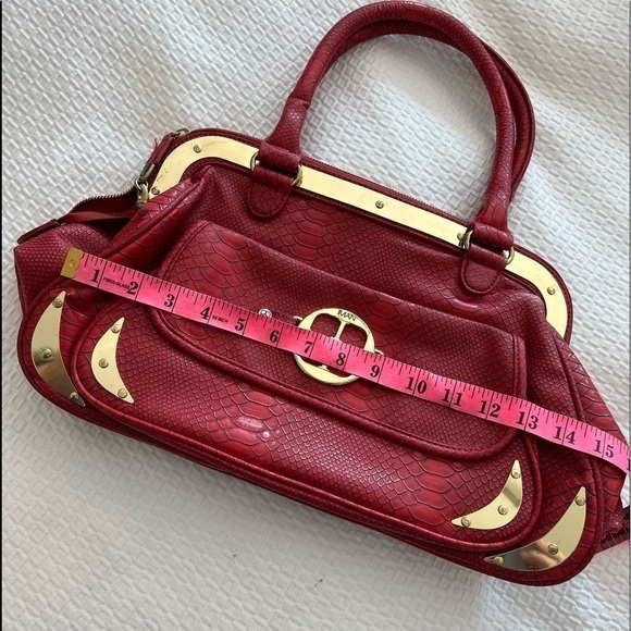 Iman Red And Gold Bag - Picture 13 of 16
